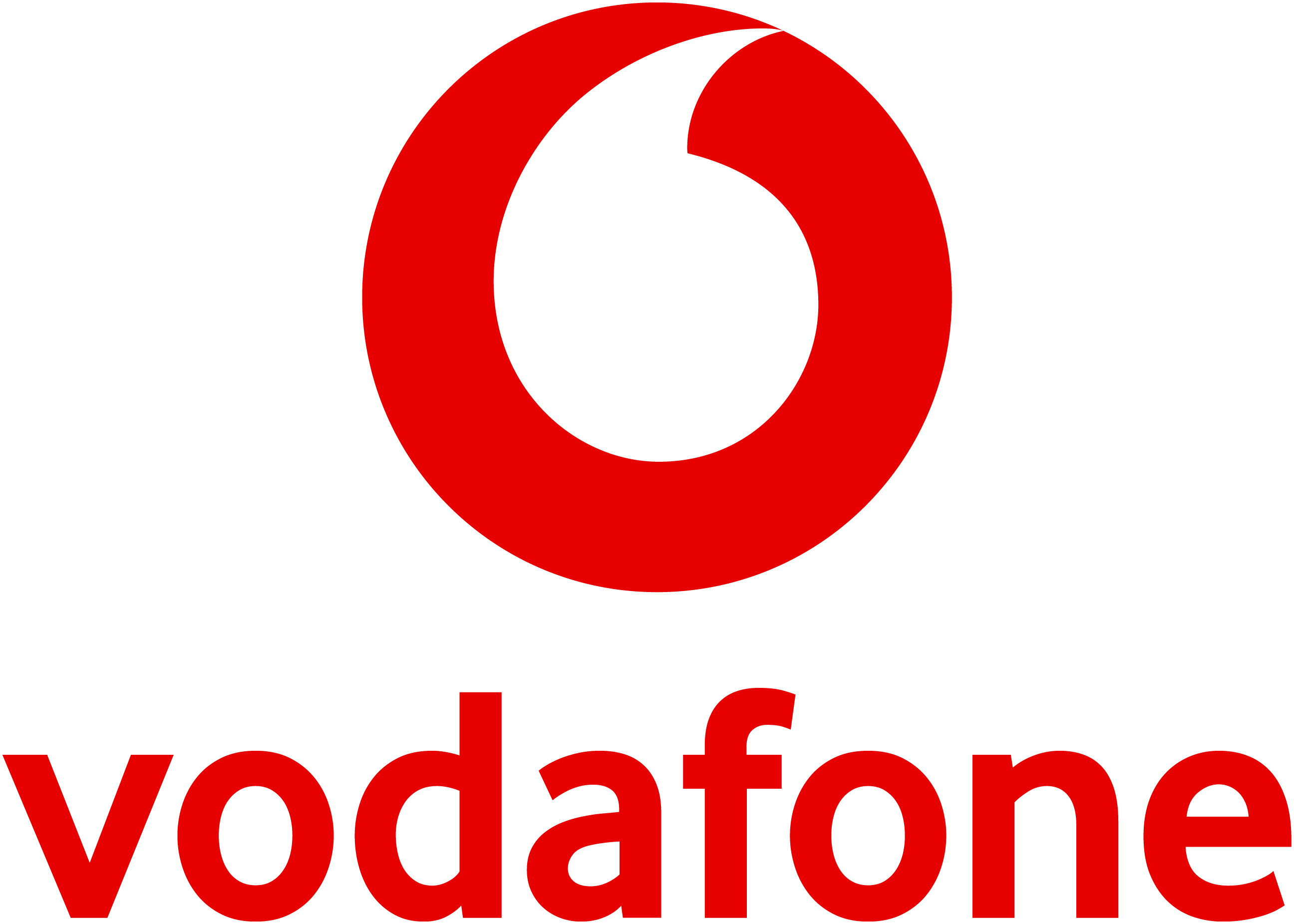 Vodafone Logo Stack Small RGB Red